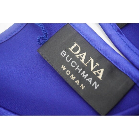 NWT Dana Buchman Blue 100% Silk Long Sleeves Blouse Office Classic Wear Size 24 - Picture 7 of 10